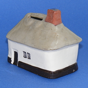 Image of the Cottage Money Box made by Mudlen End Studio